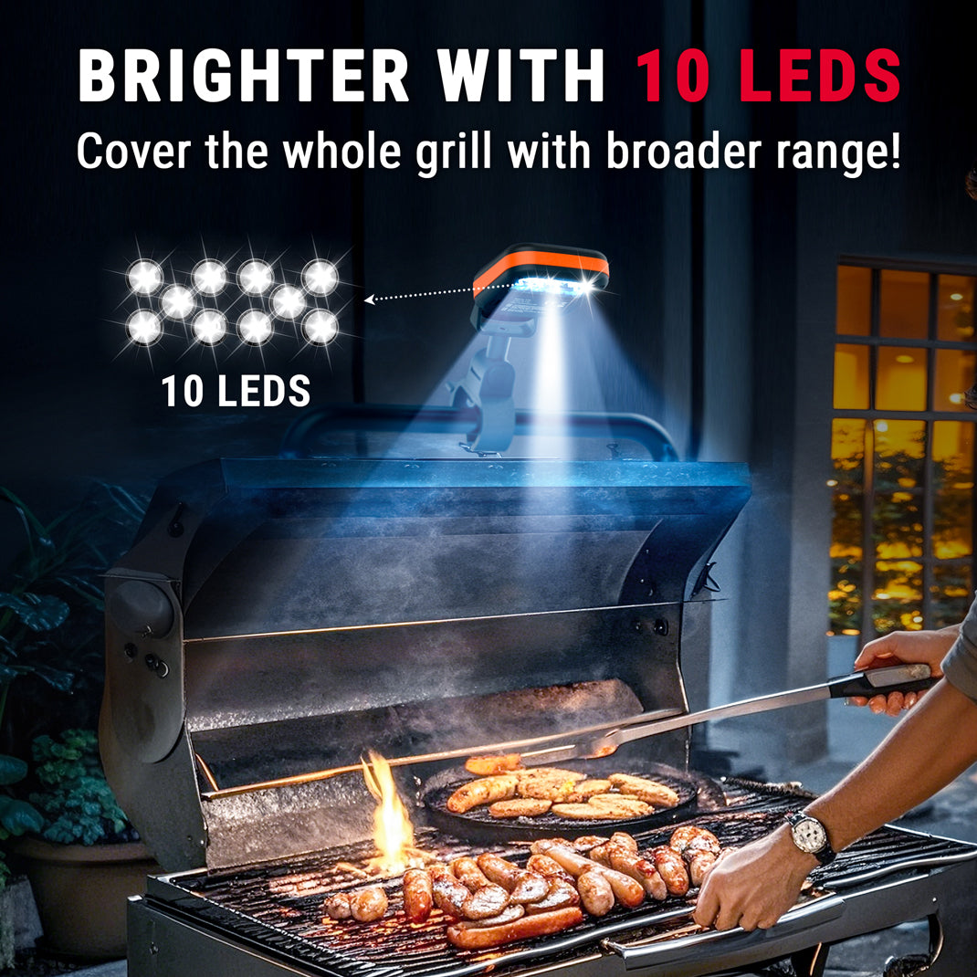 ThermoPro A100 10-LED Adjustable-Clamp BBQ Grill Light