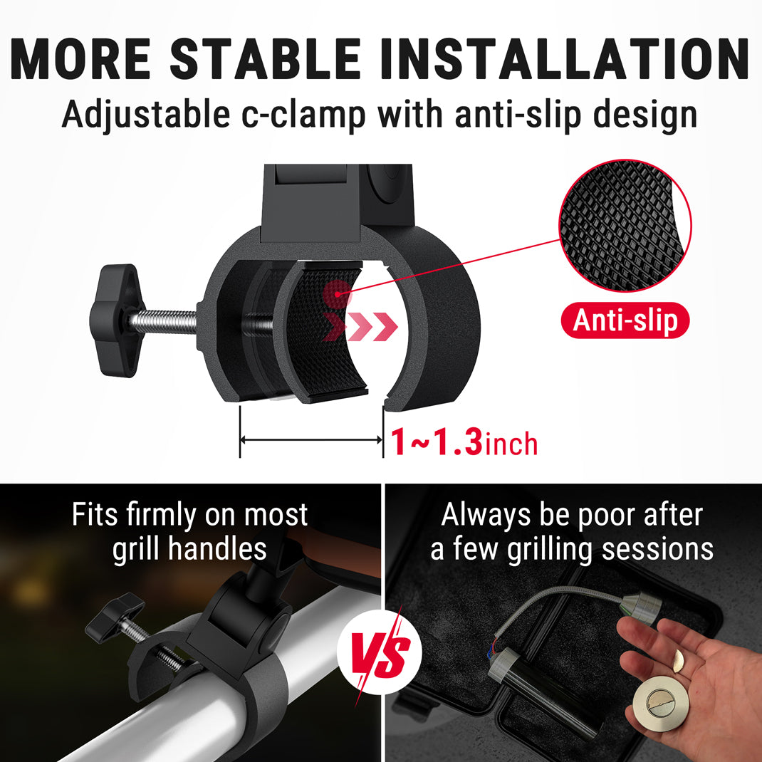 ThermoPro A100 10-LED Adjustable-Clamp BBQ Grill Light