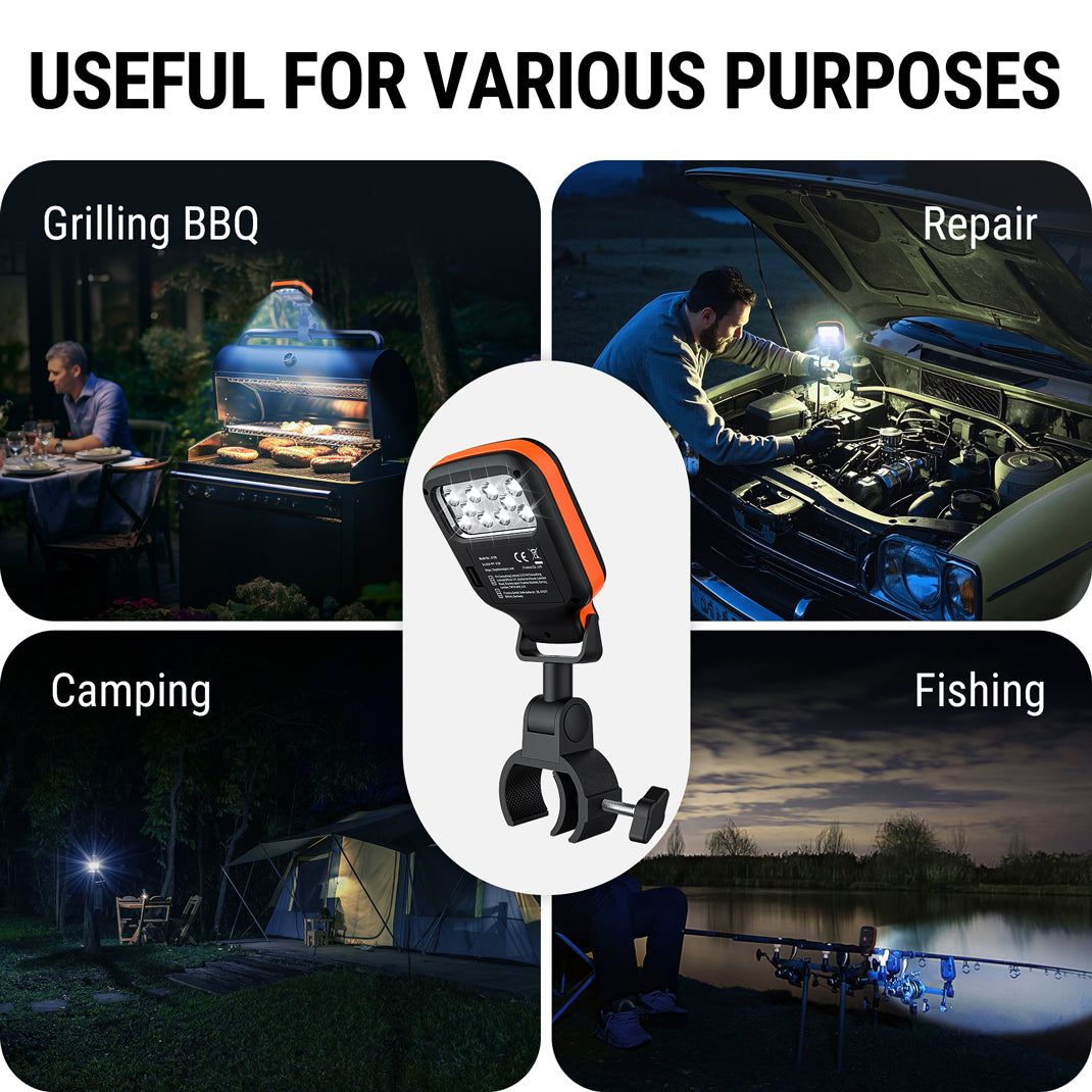 ThermoPro A100 10-LED Adjustable-Clamp BBQ Grill Light