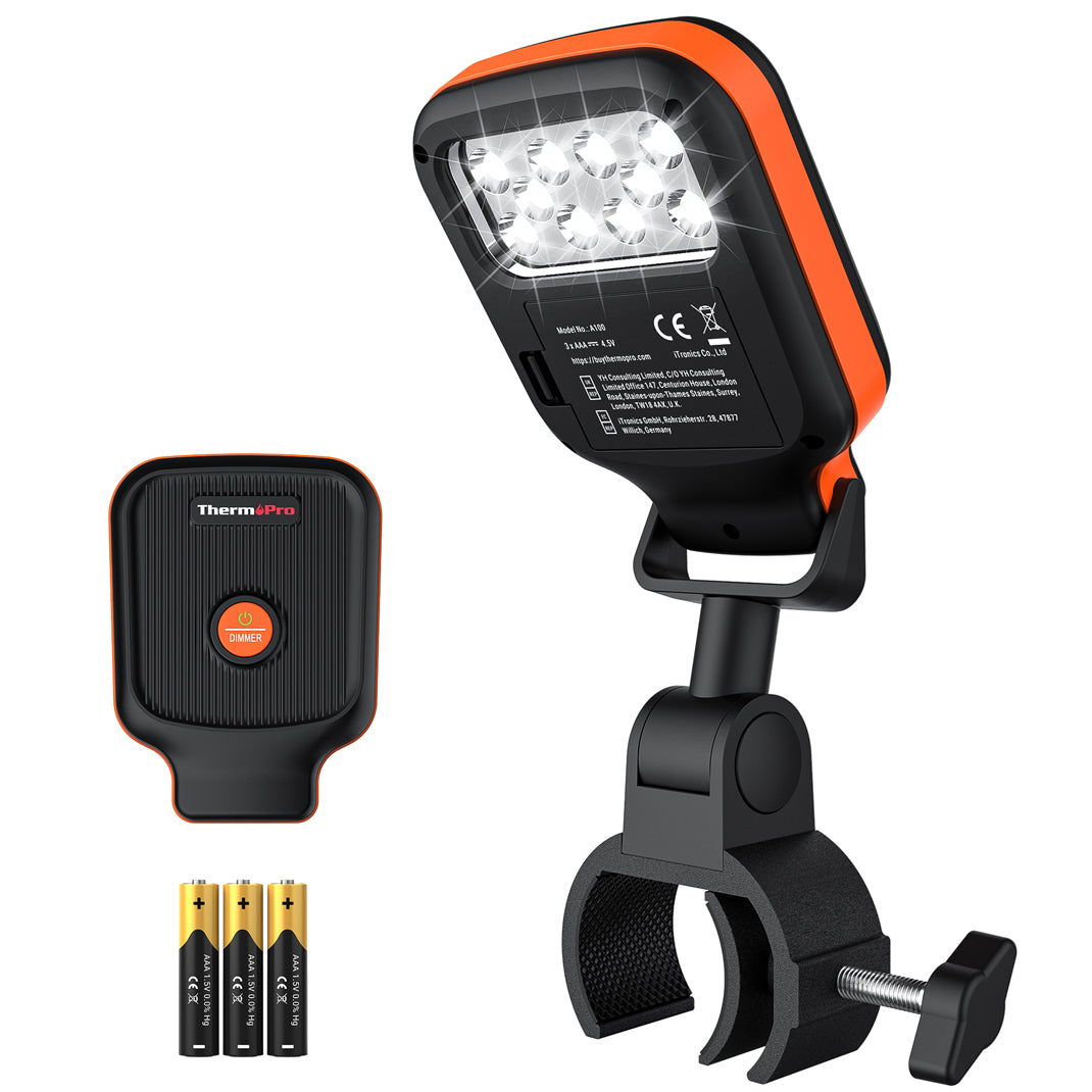 ThermoPro A100 10-LED Adjustable-Clamp BBQ Grill Light