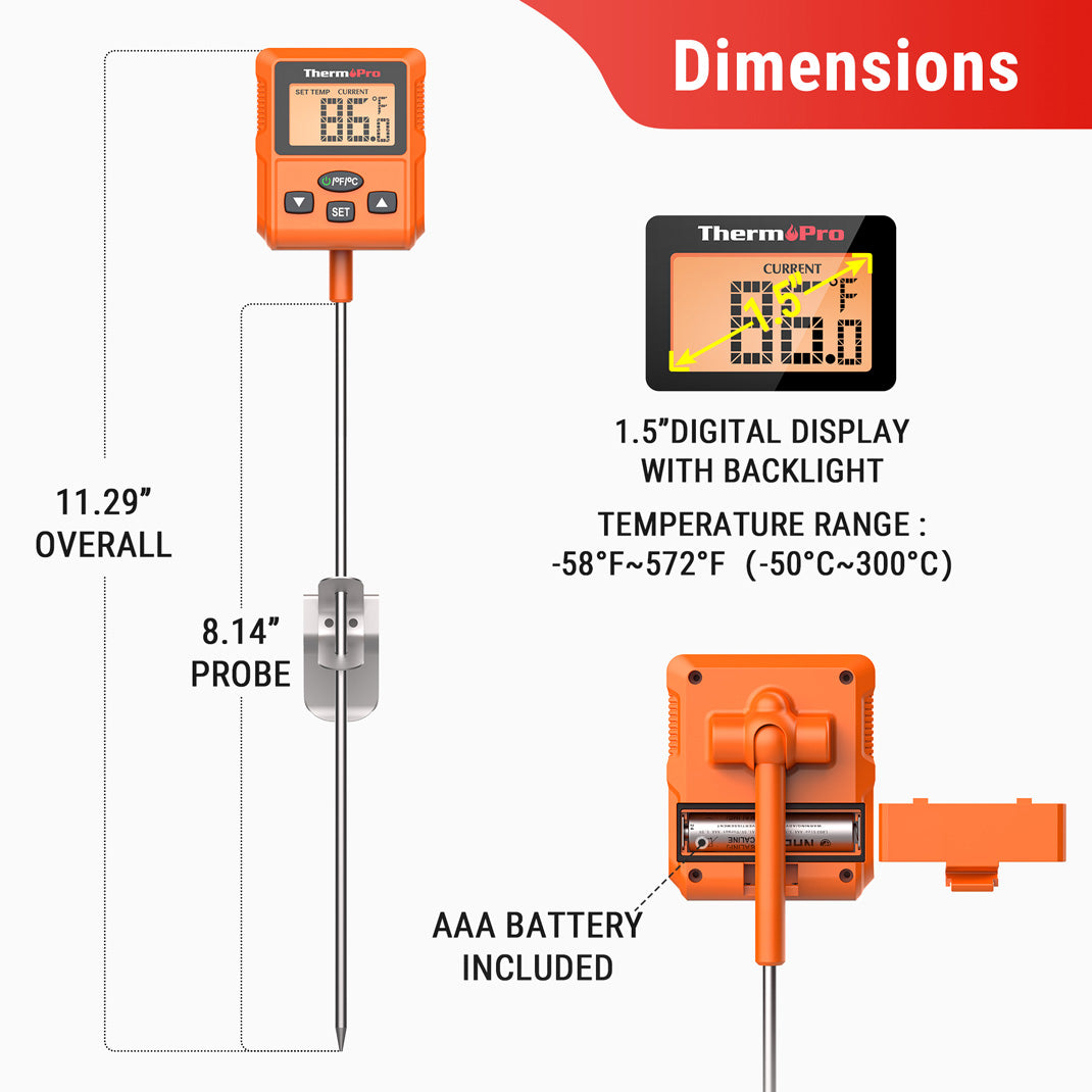 ThermoPro TP511 Digital Candy Thermometer