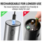 ThermoPro APG710-2 2-Pack Electric One-Handed Salt & Pepper Grinder Set